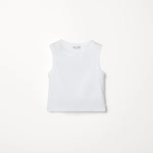 Ribbed jersey top