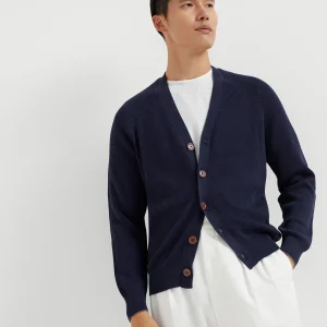 English Rib knit cardigan