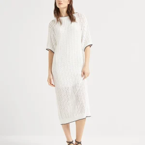 Dress with monili