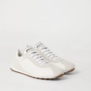 Suede and calfskin runners