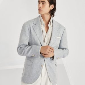 Linen unconstructed blazer
