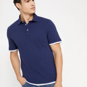 Polo with Faux-Layering