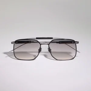 Squared titanium sunglasses