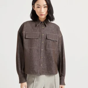 Sparkling no-fade denim shirt