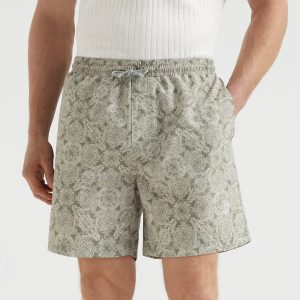Paisley swim shorts