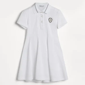 Cotton piqu?? dress