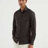 Shirt with snaps