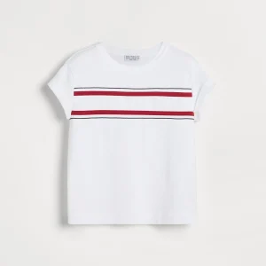 T-shirt with contrast stripes