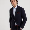 Wool and silk blazer