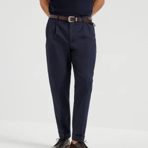 Comfort gabardine trousers