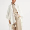Double knit poncho