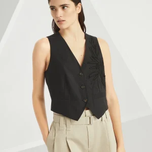 Flora Appliqu?? vest