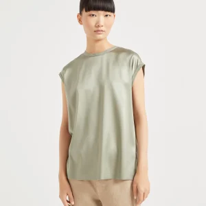 Satin T-shirt