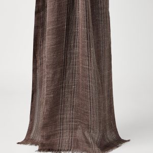 Linen and silk scarf