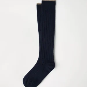 Rib knit socks