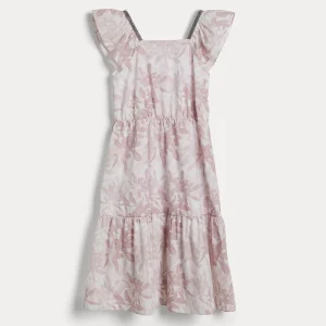 Poplin Flower Print dress