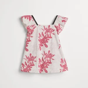 Poplin Flower Print top