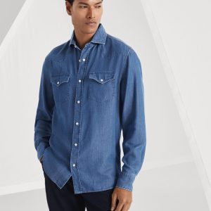 Lightweight denim shirt