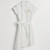 Cotton poplin chemisier dress