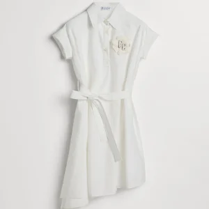 Cotton poplin chemisier dress