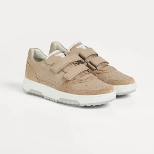 Calfskin and suede sneakers