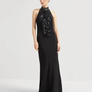 Waterfall Embroidery dress