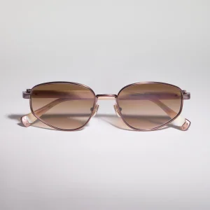 Geometric titanium sunglasses