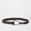 Nappa leather belt