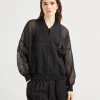 Bomber jacket with monili