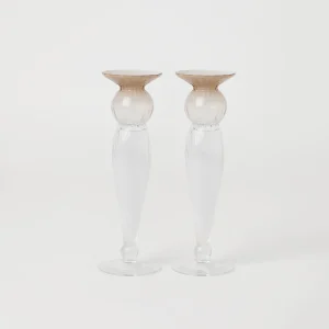 Murano glass candlesticks