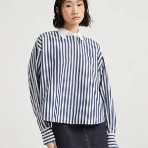 Poplin shirt with logo