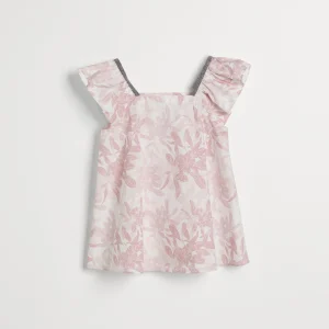 Poplin Flower Print top