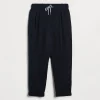 Gabardine garment dyed trousers