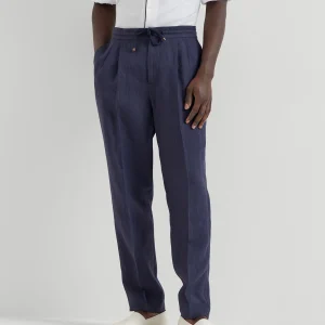 Leisure fit trousers with double pleats