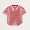 Striped jersey T-shirt