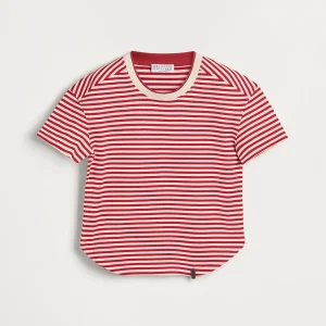 Striped jersey T-shirt