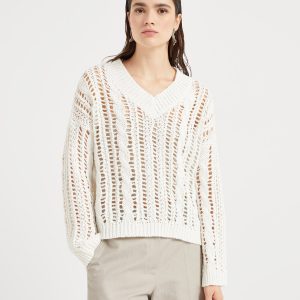 Cable & Mesh sweater