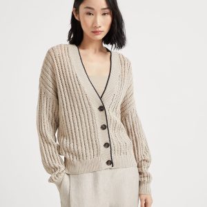 Cardigan with monili