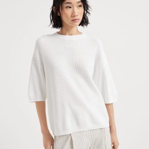 English Rib knit sweater