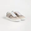 Suede and knit sneakers