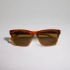 Rectangular titanium sunglasses