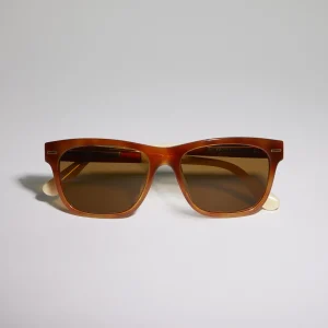 Rectangular titanium sunglasses