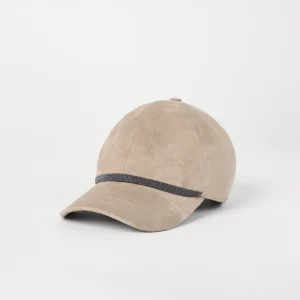 Suede baseball cap