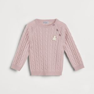 Bernie Baby cable knit sweater