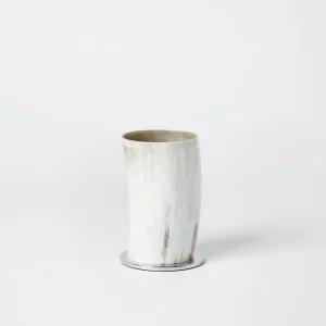 Horn and brass container