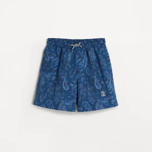 Paisley swim shorts