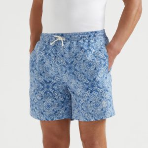 Paisley swim shorts