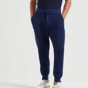 Cotton knit trousers