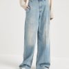 Soft denim trousers