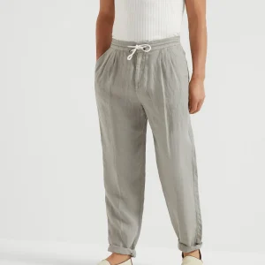 Leisure fit trousers with drawstring